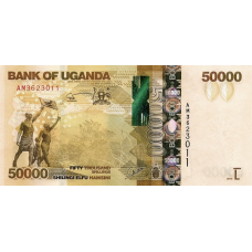 P54b Uganda - 50.000 Shillings Year 2013
